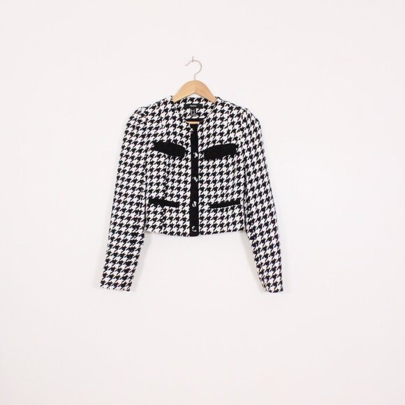 *Forever 21 Black & White Houndstooth Jacket Blazer - Picture 6 of 6